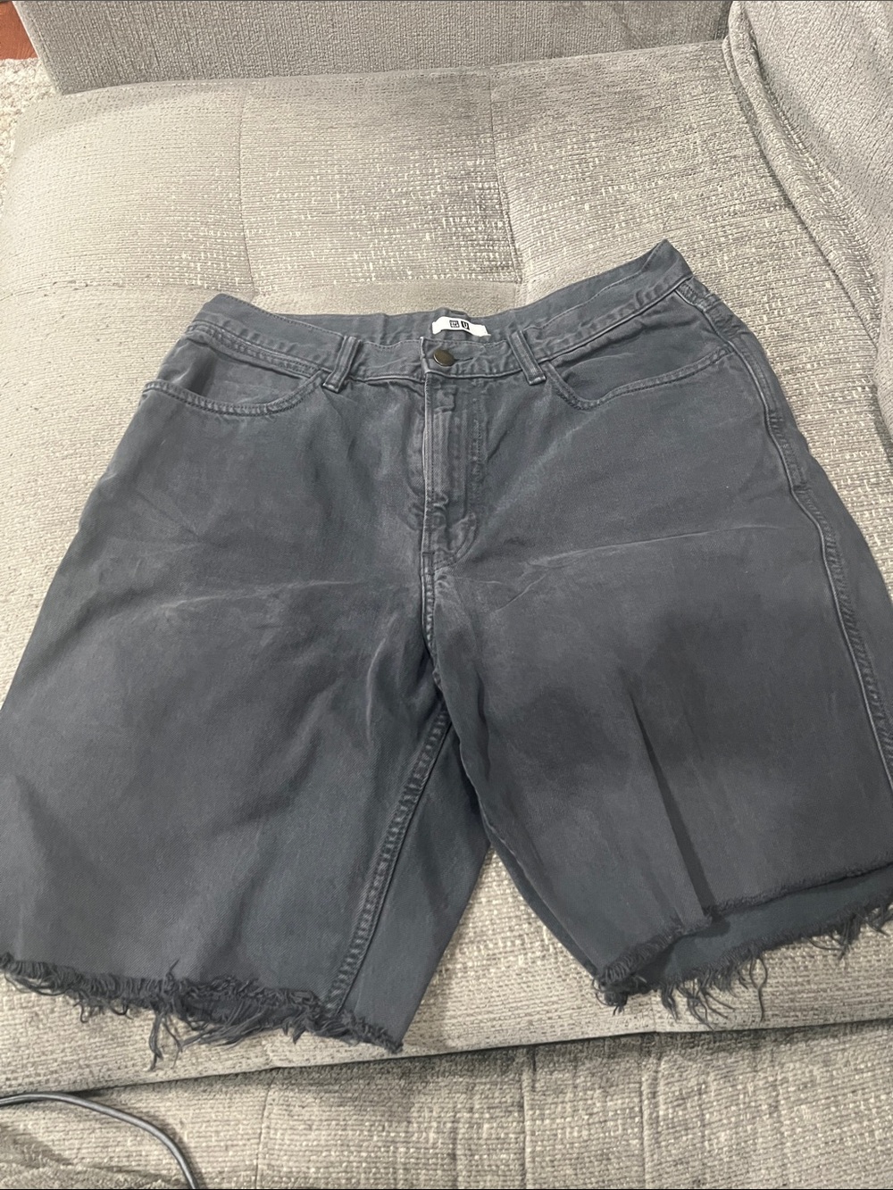 Uniqlo U wash gray Denim Shorts